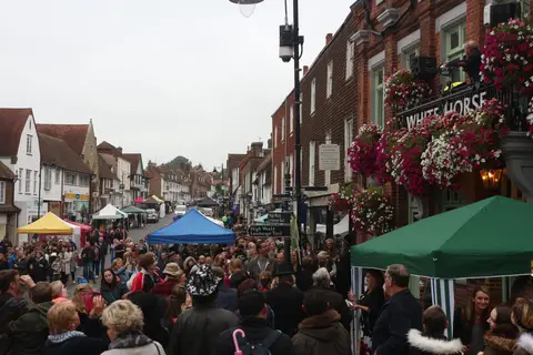 Photo of Cranbrook, a village in the High Weald, Kent, south east England.