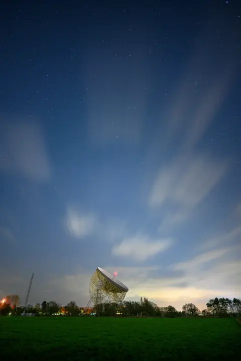 Photo of Jodrell Bank Observatory, a visitor attraction near Goostrey, Cheshire, north west England.