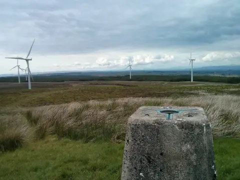 Photo: Corse Hill, a 376m hill near Eaglesham, East Renfrewshire, central Scotland.