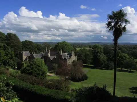 Photo of Clevedon Court, a Grade II* registered house & garden near Congresbury, Somerset, south west England.