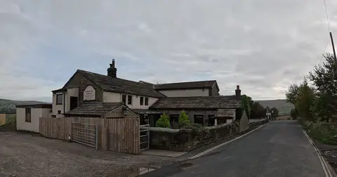 Photo of Shepherd's Rest Inn, a pub near Todmorden, West Yorkshire, northern England.
