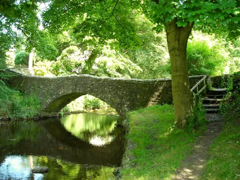 Photo of Clapham, a village in North Yorkshire, northern England.