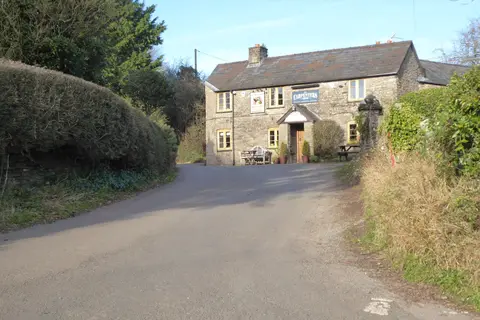 Photo of The Carpenters Arms, a pub near Walterstone, Herefordshire, central England.