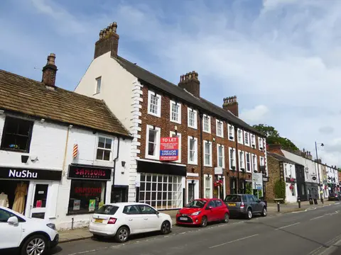 Photo of Whalley, a village in Lancashire, north west England.
