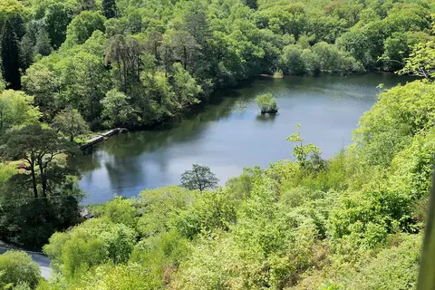 Photo of Llyn Mair, a lake near Maentwrog in Eryri, Gwynedd, north Wales.