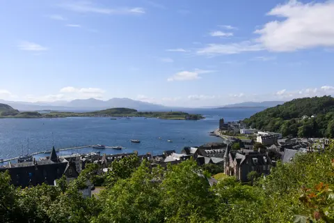 Photo of Oban, a village in Argyll and Bute, the Scottish Highlands and Islands.