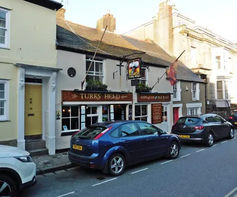 Photo of The Turk's Head, a pub near Penzance, Cornwall, south west England.