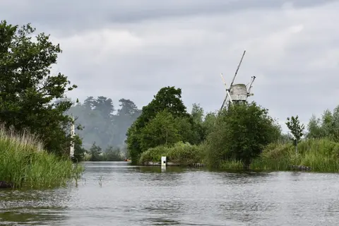 Photo of the River Ant, a river navigation running from Dilham to Ant Mouth, eastern England.