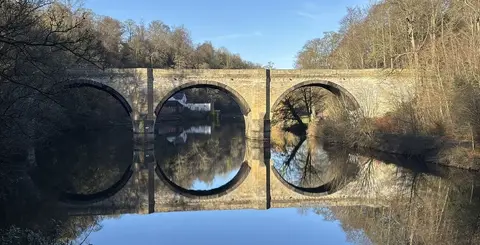 Photo: Prebends Bridge, a viewpoint in County Durham, north east England.