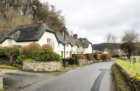 Photo of Fortingall, a village in Loch Rannoch and Glen Lyon, Perth and Kinross, central Scotland.