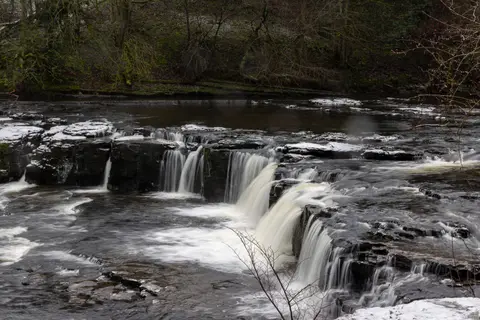 Photo of Aysgarth Falls, a Site of Special Scientific Interest in the Yorkshire Dales, North Yorkshire, northern England.