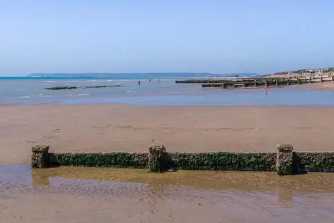 Photo of Bexhill, a swimming spot near Hastings, East Sussex, south east England.