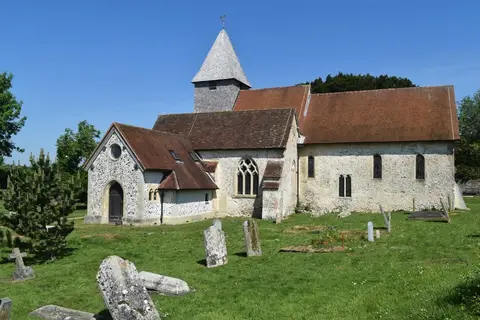 Photo of St Mary the Virgin, Silchester, a church in Hampshire, south east England.