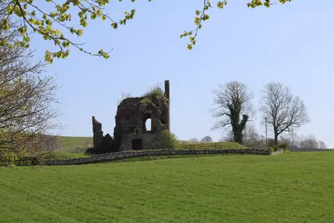 Photo of Torthorwald Castle, a ruined castle in Dumfries and Galloway, southern Scotland.