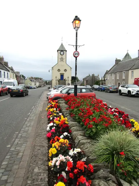 Photo of Lauder, a village in the Scottish Borders, southern Scotland.