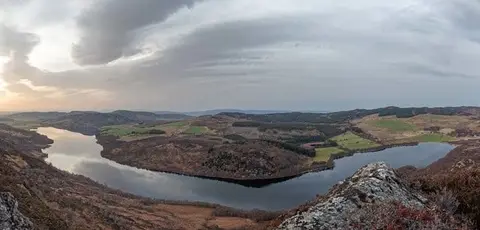 Photo of Loch Ruthven, a loch near Dores, Highland, the Scottish Highlands and Islands.