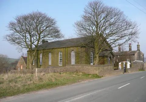 Photo of Heptonstall, a village in West Yorkshire, northern England.