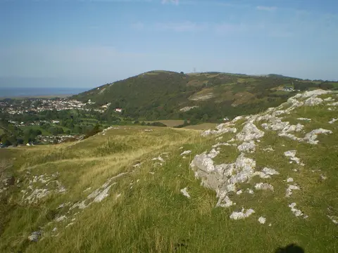 Photo: Prestatyn Hillside, a viewpoint near Rhuddlan in the Clwydian Range & Dee Valley, Denbighshire, north Wales.