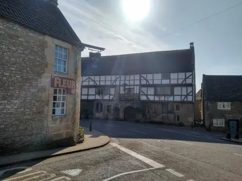 Photo of The George Inn (Norton St Philip), a pub in Somerset, south west England.