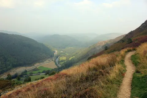 Photo: Precipice Walk, a viewpoint near Dolgellau in Eryri, Gwynedd, north Wales.
