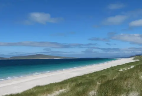 Photo of Berneray West Beach, a beach in South Lewis, Harris and North Uist, Na h-Eileanan Siar, the Scottish Highlands and Islands.