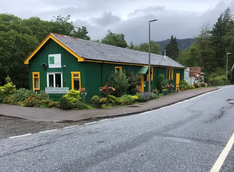 Photo of Whistle Stop Cafe, a pub near Kinlochewe in the Wester Ross, Highland, the Scottish Highlands and Islands.