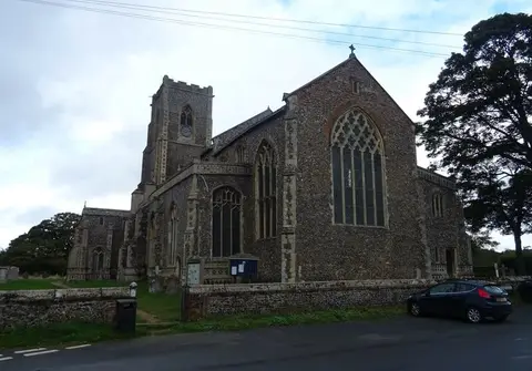 Photo of St Mary the Virgin, Worstead, a church in Norfolk, eastern England.