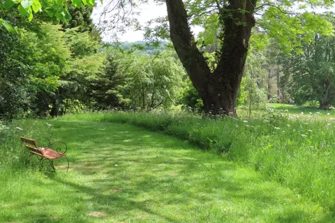 Photo of Hergest Croft, a Grade II* registered house & garden near Kington, Herefordshire, central England.