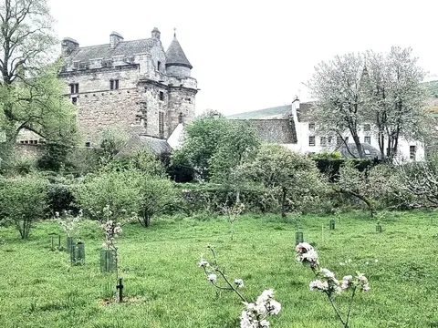 Photo of Falkland Palace Garden, a garden in Fife, central Scotland.