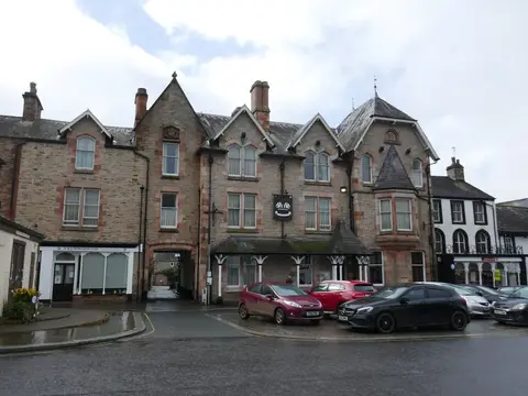 Photo of The Tufton Arms Hotel, a pub near Appleby-in-Westmorland, Cumbria, north west England.