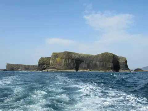 Photo of Staffa, an island in Argyll and Bute, the Scottish Highlands and Islands.
