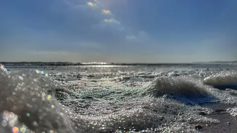 Photo of Alnmouth Beach, a beach in Northumberland, north east England.