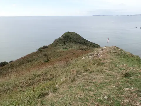 Photo of the coast at Ragwen Point, Carmarthenshire, south west Wales.