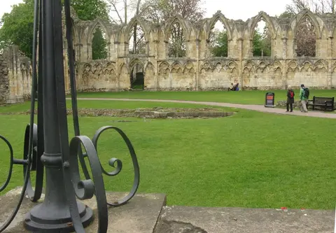 Photo of York Museum Gardens, a garden in North Yorkshire, northern England.