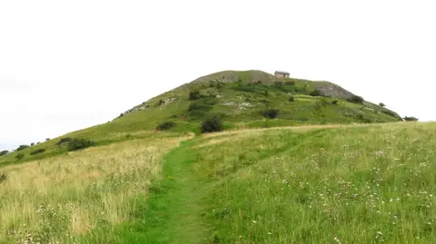 Photo: Moel Hiraddug, a viewpoint near Rhuddlan, Denbighshire, north Wales.
