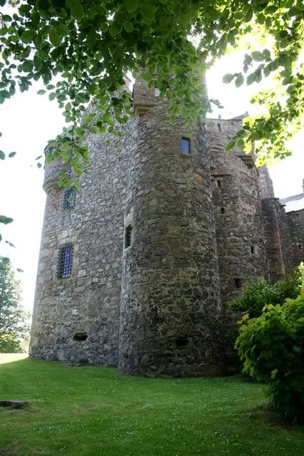 Photo of Elcho Castle, a ruined castle near Abernethy, Perth and Kinross, central Scotland.