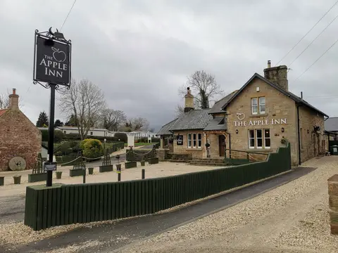 Photo of The Apple Inn, a pub near Lucker, Northumberland, north east England.