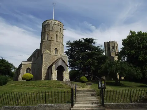 Photo of St Mary and St Cyriac (Swaffham Prior), a church in Cambridgeshire, eastern England.