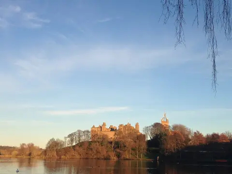 Photo of Linlithgow, a village in West Lothian, central Scotland.