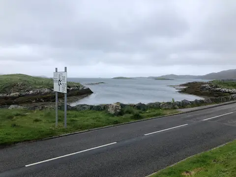 Photo of Lochmaddy, a village in South Lewis, Harris and North Uist, Na h-Eileanan Siar, the Scottish Highlands and Islands.