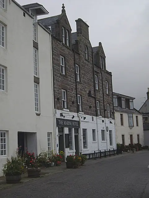 Photo of The Marine Hotel, a pub near Stonehaven, Aberdeenshire, north east Scotland.