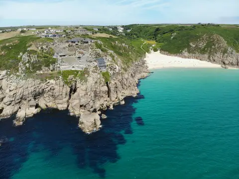 Photo of Minack Theatre, a landmark near Sennen Cove, Cornwall, south west England.