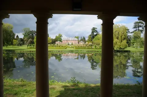 Photo of Highnam Court, a Grade II* registered house & garden in Gloucestershire, south west England.