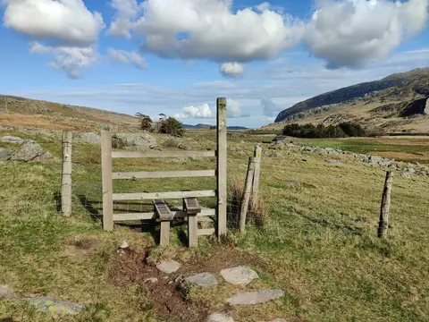 Photo along the Snowdonia Slate Trail, an 83-mile long-distance path in north Wales.