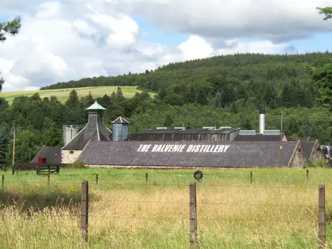 Photo of The Balvenie Distillery, a distillery near Dufftown, Moray, the Scottish Highlands and Islands.
