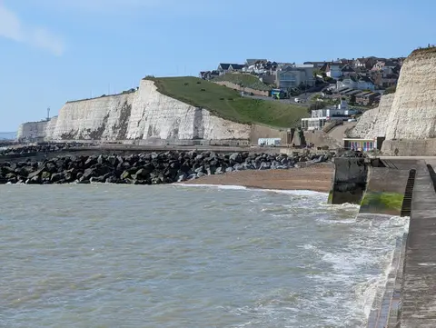 Photo of Saltdean, a swimming spot near Rottingdean, East Sussex, south east England.