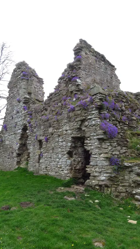 Photo of Pendragon Castle, a ruined castle near Kirkby Stephen in the Yorkshire Dales, Cumbria, north west England.