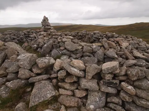 Photo of Yar Tor, a stone row near Buckland-in-the-Moor in Dartmoor, Devon, south west England.