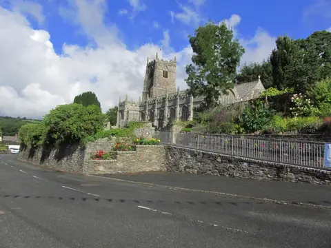 Photo of St Neot Parish Church, a church in Cornwall, south west England.