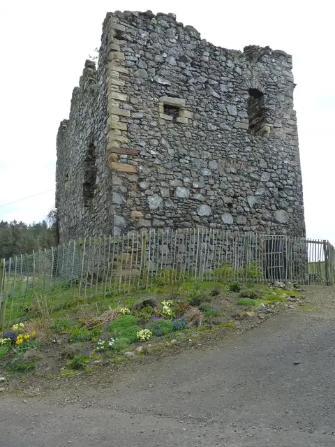 Photo of Creich Castle, a ruined castle near Newburgh (Newburgh), Fife, central Scotland.